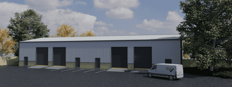A 3D Design of a small Steel Building MOT Workshop in Hull