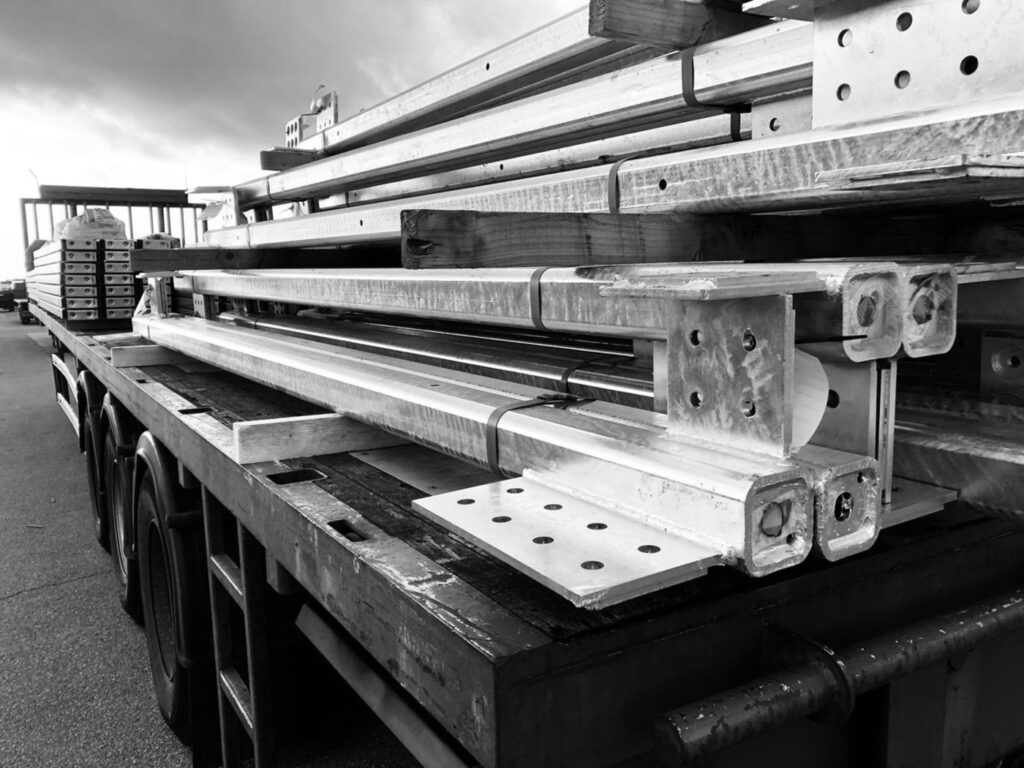 3d Design of a Steel Framed building being delivered to a new site in Peterborough