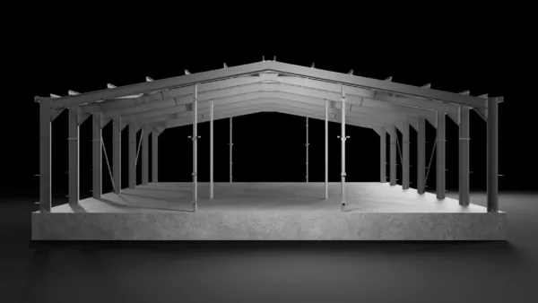 3D Render of a Steel Structure