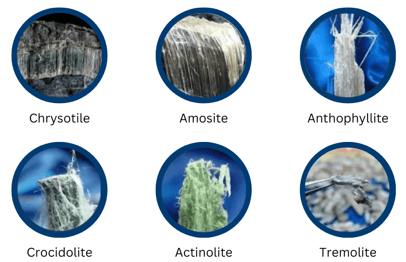 types of asbestos and what they look like